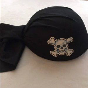 Pirate Hat Skull Bones Black Costume Cosplay Disney Captain Jack Adult Like New